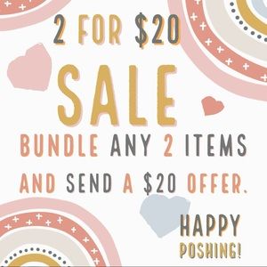 🤩 2 for $20 🤩 Bundle your faves, send an offer!
